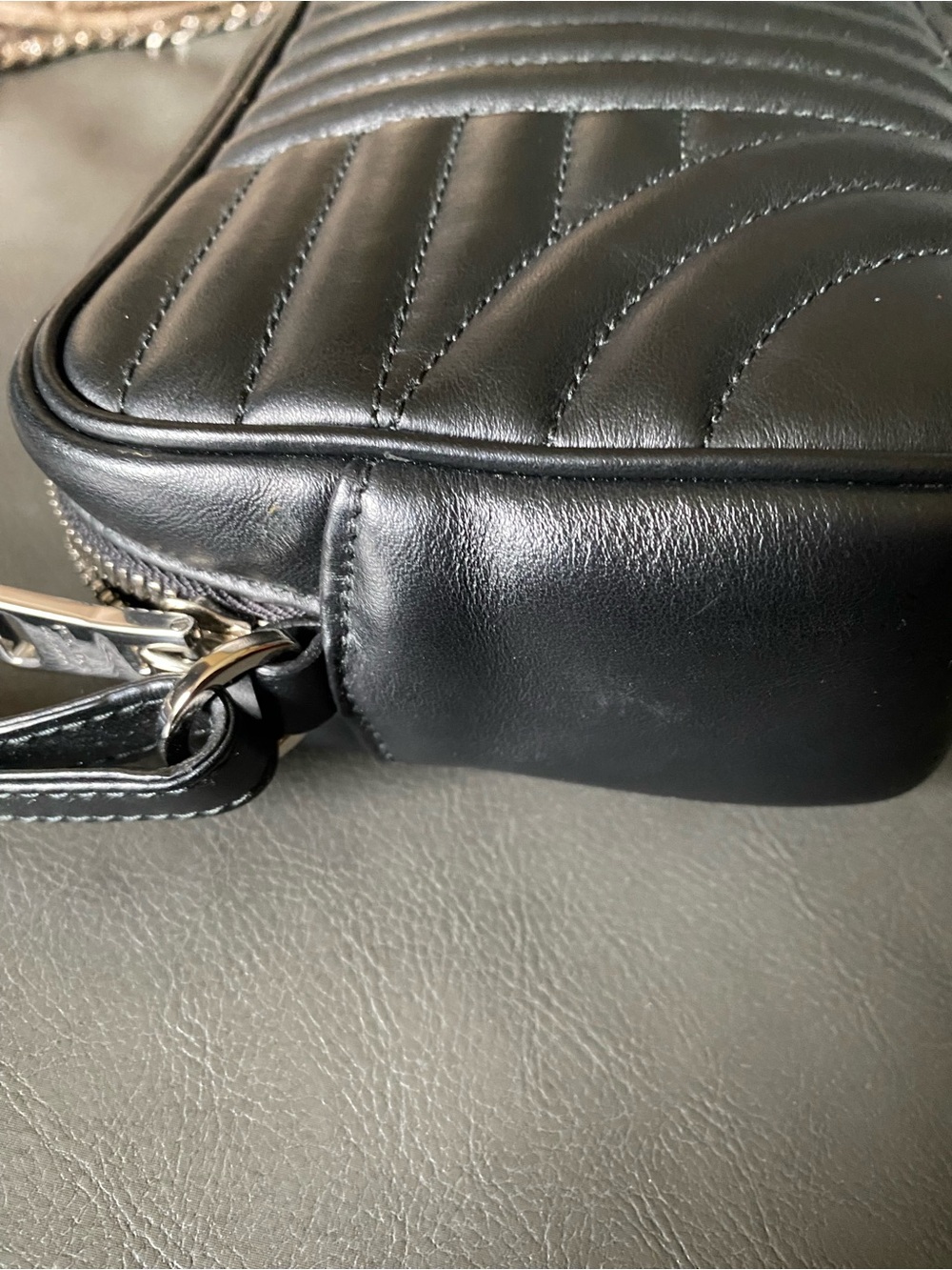 Prada Black Quilted Camera Crossbody with Chain Strap - Picture 7 of 9